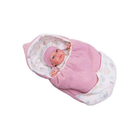 Recien Nacida Baby Toneta palabritas saco-mochila (70251) - Muñecas Antonio Juan