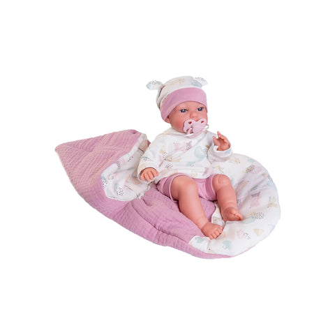 Recien Nacida Baby Toneta palabritas saco-mochila (70251) - Muñecas Antonio Juan