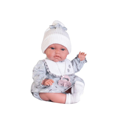 Recién Nacida Baby Toneta posturitas con hojitas 34 cm