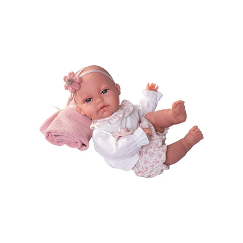 Recién Nacida Baby Toneta posturitas con mantita (70358) - Muñecas Antonio Juan