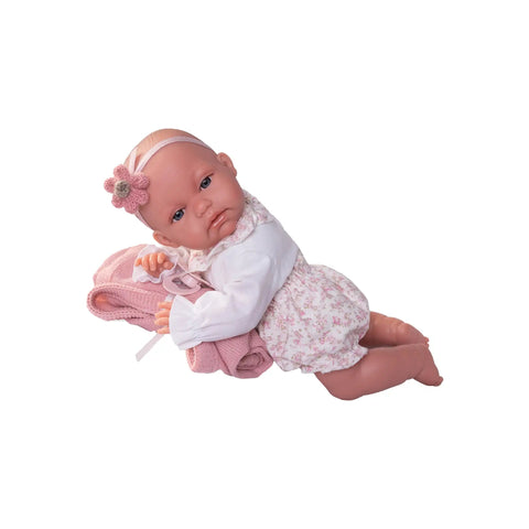 Recién Nacida Baby Toneta posturitas con mantita (70358) - Muñecas Antonio Juan