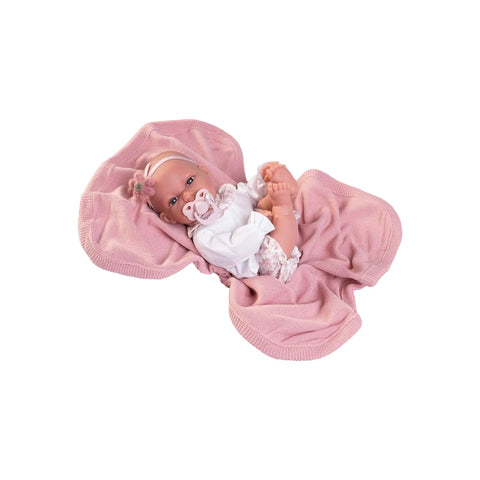 Recién Nacida Baby Toneta posturitas con mantita (70358) - Muñecas Antonio Juan