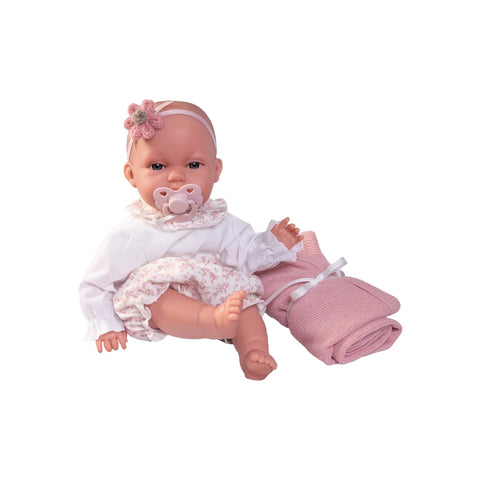 Recién Nacida Baby Toneta posturitas con mantita (70358) - Muñecas Antonio Juan