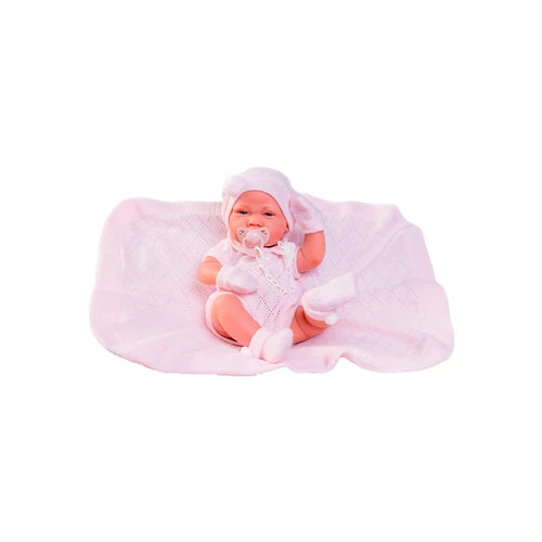 Recién Nacida Lúa con toquilla rosa 42 cm (50064)