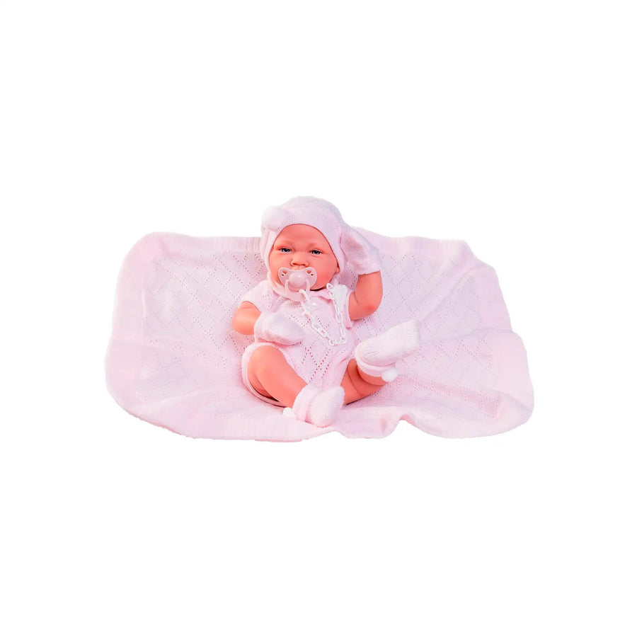 Recién Nacida Lúa con toquilla rosa 42 cm (50064)