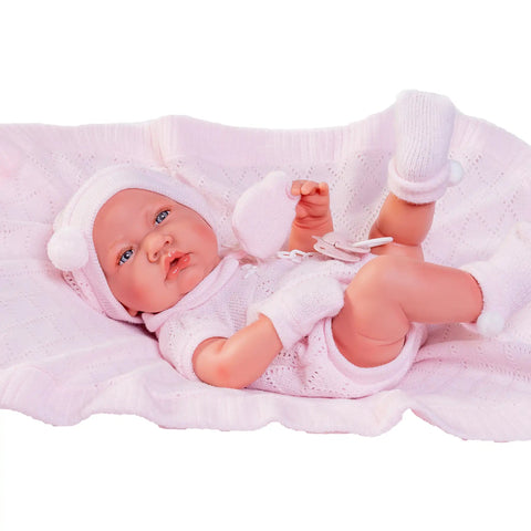 Recién Nacida con toquilla de punto (50064) - Muñecas Antonio Juan