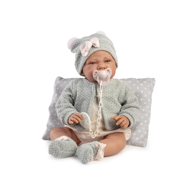Recién Nacida Lúa con cojín y chaqueta 42 cm