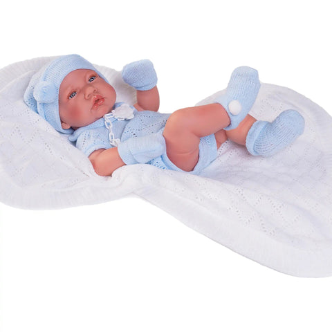 Recién Nacido con toquilla de punto (50063) - Muñecas Antonio Juan