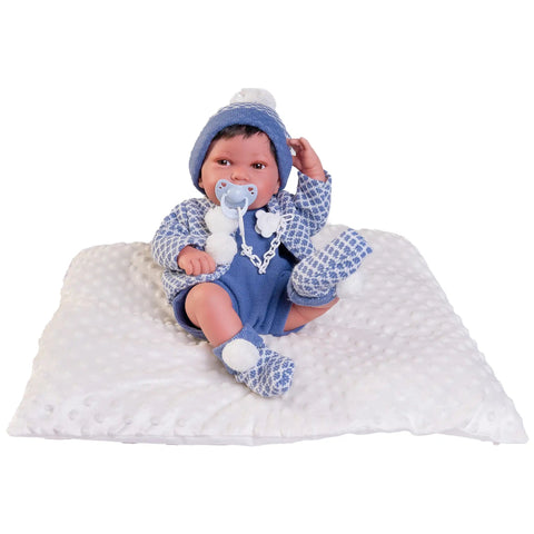 Recién Nacido Pipo con pompones y cojín algodón (50035) - Muñecas Antonio Juan
