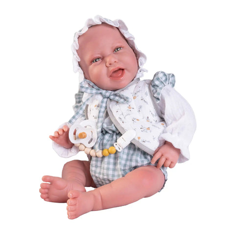 Sweet Reborn Carla con capota y cojín estrellado (80321) - Muñecas Antonio Juan