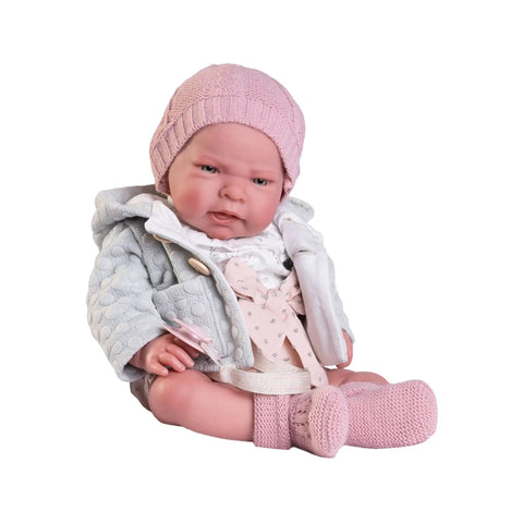 Sweet Reborn Lea con chaqueta verde (80112) - Muñecas Antonio Juan