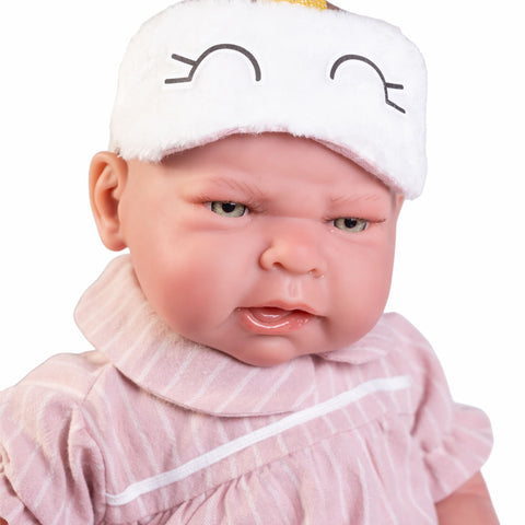 Sweet Reborn Lea pijama y antifaz (80323) - Muñecas Antonio Juan