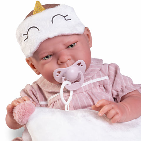 Sweet Reborn Lea pijama y antifaz (80323) - Muñecas Antonio Juan