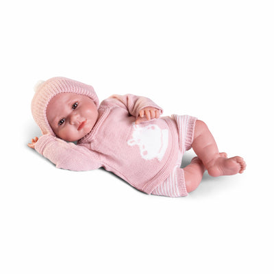 Sweet Reborn Luca con conjunto de punto 42 cm